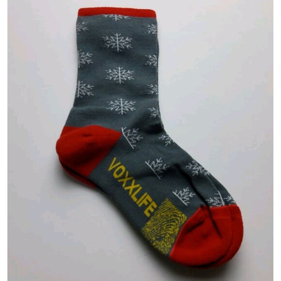Voxx Life Stasis Neuro Socks Wellness Crew Snow Christmas Holiday Sz S (Wo 4-7) - Picture 2 of 3